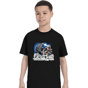Daily_Deal_Shirts T-Shirts, Youth / XS / Black Godzilla VS Megazord