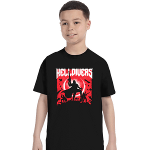 Last_Chance_Shirts T-Shirts, Youth / XS / Black Helldivers