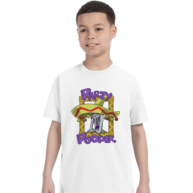 Shirts T-Shirts, Youth / XS / White Party Pooper