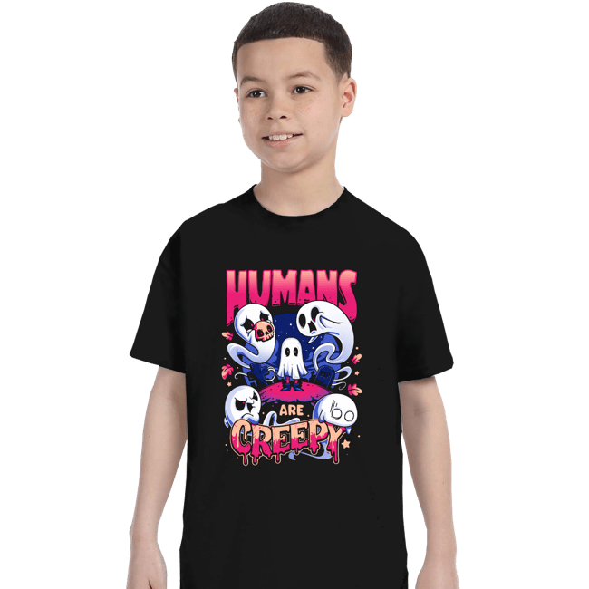 Daily_Deal_Shirts T-Shirts, Youth / XS / Black Ghost View Of Humanity