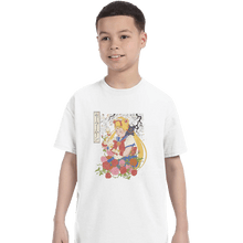 Load image into Gallery viewer, Shirts T-Shirts, Youth / XL / White Moon Print
