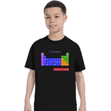 Load image into Gallery viewer, Secret_Shirts T-Shirts, Youth / XS / Black Periodic Table of Power-ups
