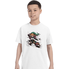 Load image into Gallery viewer, Secret_Shirts T-Shirts, Youth / XS / White Samurai Hero Of Time
