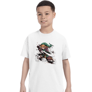 Secret_Shirts T-Shirts, Youth / XS / White Samurai Hero Of Time