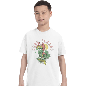Shirts T-Shirts, Youth / XL / White Corn Flakes