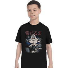 Load image into Gallery viewer, Shirts T-Shirts, Youth / XL / Black Kaiju Snowman
