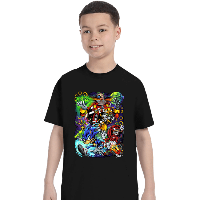 Last_Chance_Shirts T-Shirts, Youth / XS / Black Robotnik VS Sonic