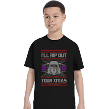 Load image into Gallery viewer, Shirts T-Shirts, Youth / XS / Black I&#39;ll Rip Out Your Christmas
