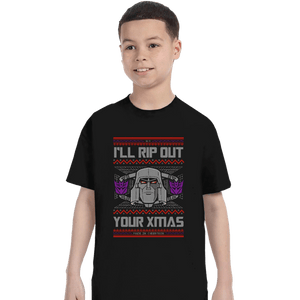 Shirts T-Shirts, Youth / XS / Black I'll Rip Out Your Christmas
