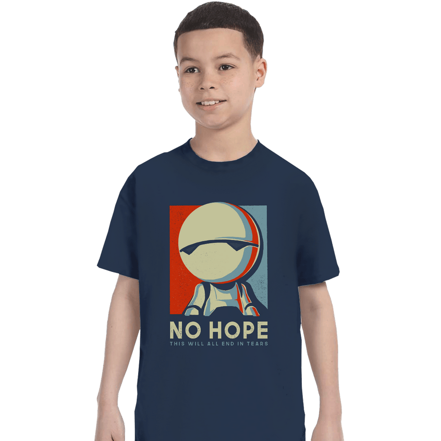 Shirts T-Shirts, Youth / XL / Navy No Hope