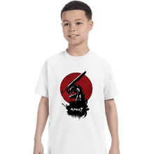 Load image into Gallery viewer, Shirts T-Shirts, Youth / XS / White Red Sun Swordsman
