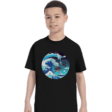 Load image into Gallery viewer, Shirts T-Shirts, Youth / XS / Black Breath Of The Great Wave
