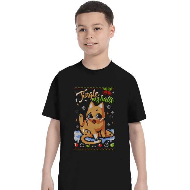 Secret_Shirts T-Shirts, Youth / XS / Black Jingle Balls