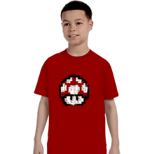 Load image into Gallery viewer, Shirts T-Shirts, Youth / XS / Red Mushroom Spray
