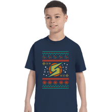 Load image into Gallery viewer, Secret_Shirts T-Shirts, Youth / XS / Navy Ugly Metroid
