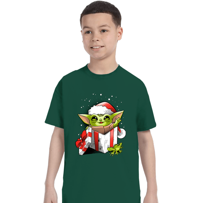 Daily_Deal_Shirts T-Shirts, Youth / XS / Forest The Force Of Christmas