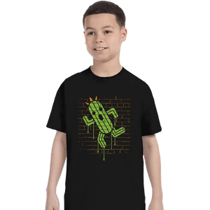 Secret_Shirts T-Shirts, Youth / XS / Black Cactuar Graffiti