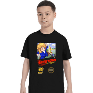 Shirts T-Shirts, Youth / XS / Black Super Pawnee World