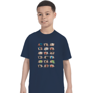Shirts T-Shirts, Youth / XL / Navy Pig Movies
