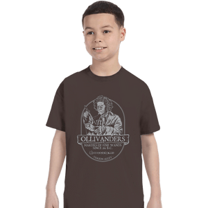 Secret_Shirts T-Shirts, Youth / XS / Dark Chocolate Ollivander's Fine Wands