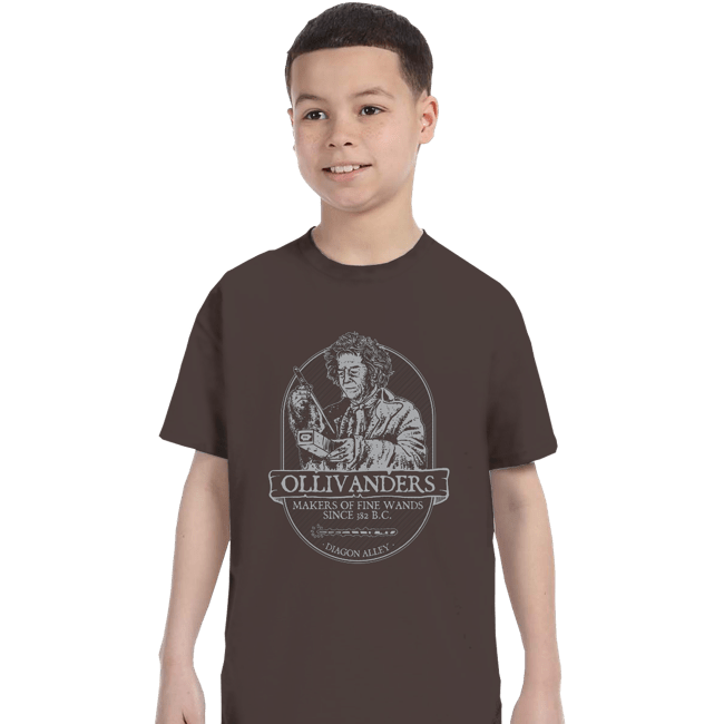 Secret_Shirts T-Shirts, Youth / XS / Dark Chocolate Ollivander's Fine Wands