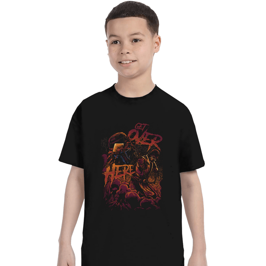 Shirts T-Shirts, Youth / XS / Black Get Over Here