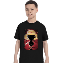 Load image into Gallery viewer, Shirts T-Shirts, Youth / XS / Black Glitch Luffy
