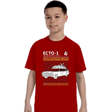 Load image into Gallery viewer, Secret_Shirts T-Shirts, Youth / XS / Red Ecto 1 Repair Manual
