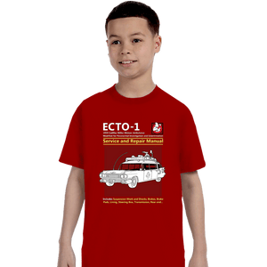 Secret_Shirts T-Shirts, Youth / XS / Red Ecto 1 Repair Manual