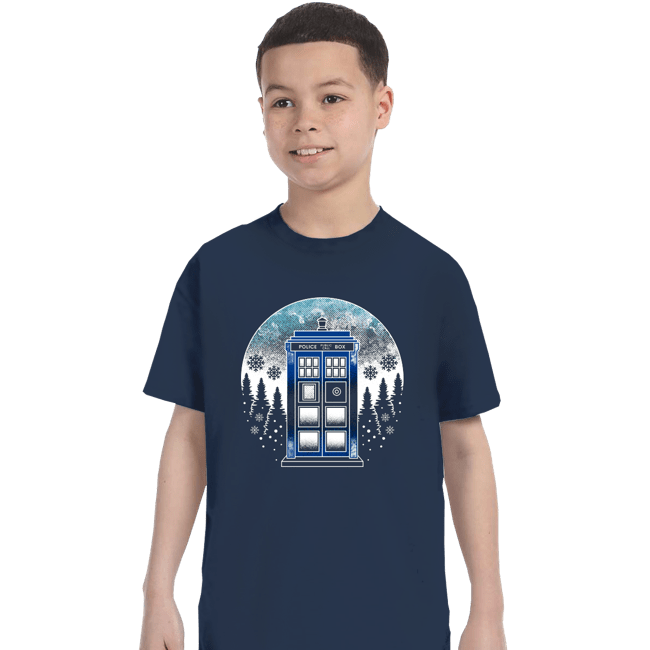 Secret_Shirts T-Shirts, Youth / XS / Navy Time And Space And Snow
