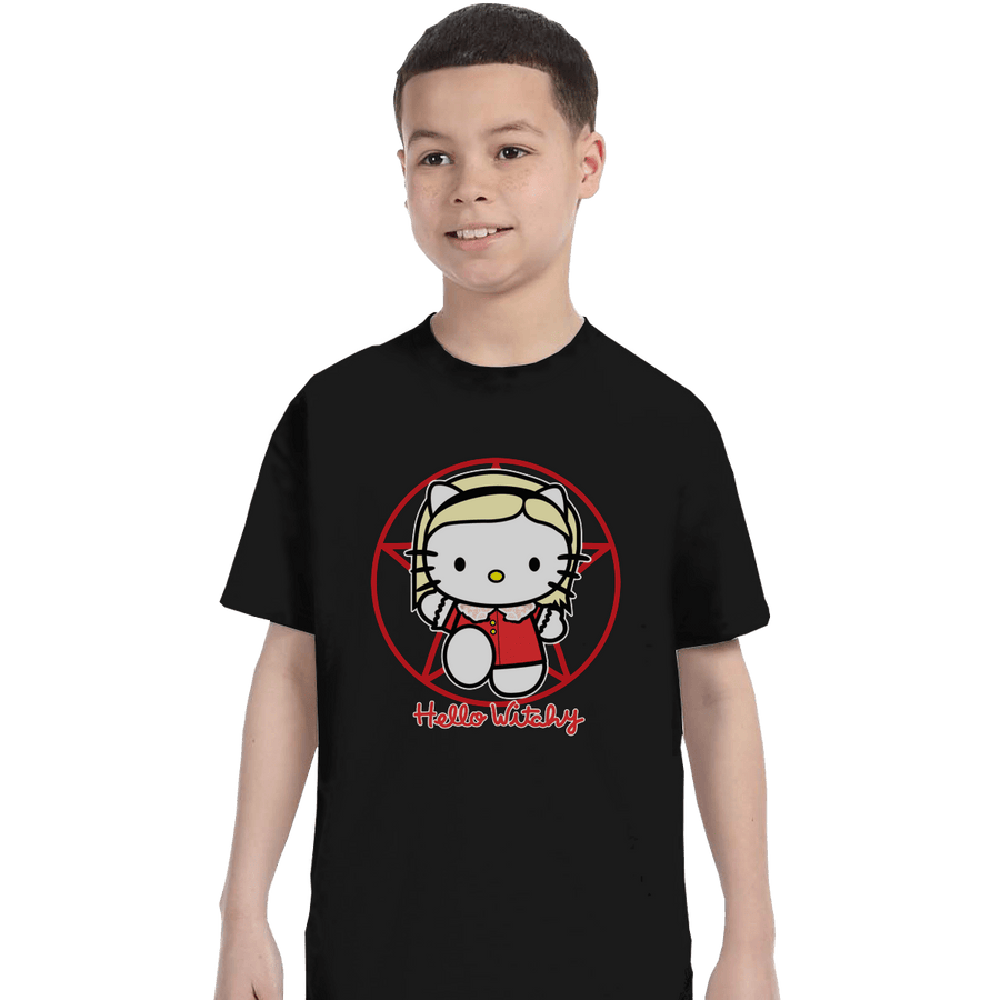 Shirts T-Shirts, Youth / XL / Black Hello Witchy