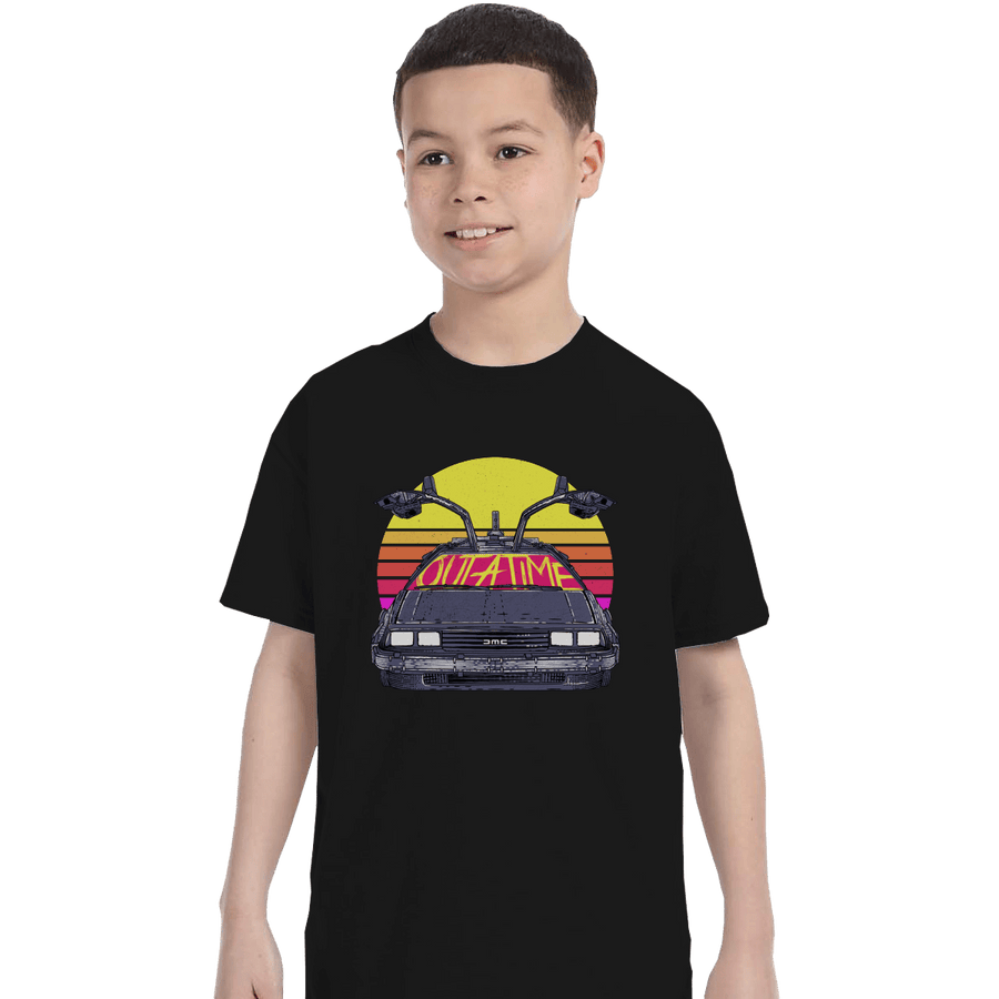 Shirts T-Shirts, Youth / XL / Black Outatime In The 80s