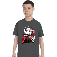 Load image into Gallery viewer, Daily_Deal_Shirts T-Shirts, Youth / XS / Charcoal Christmas Ghost Dog
