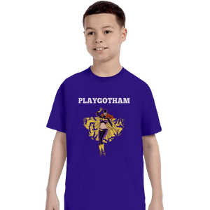 Shirts T-Shirts, Youth / XS / Violet Playgotham Batgirl