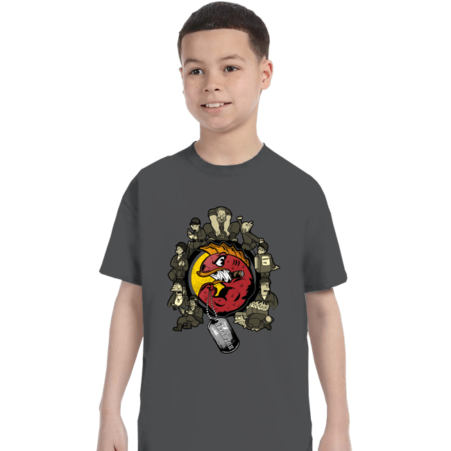 Daily_Deal_Shirts T-Shirts, Youth / XS / Charcoal Hellfish Squad