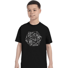 Load image into Gallery viewer, Shirts T-Shirts, Youth / XL / Black Mosaic D20
