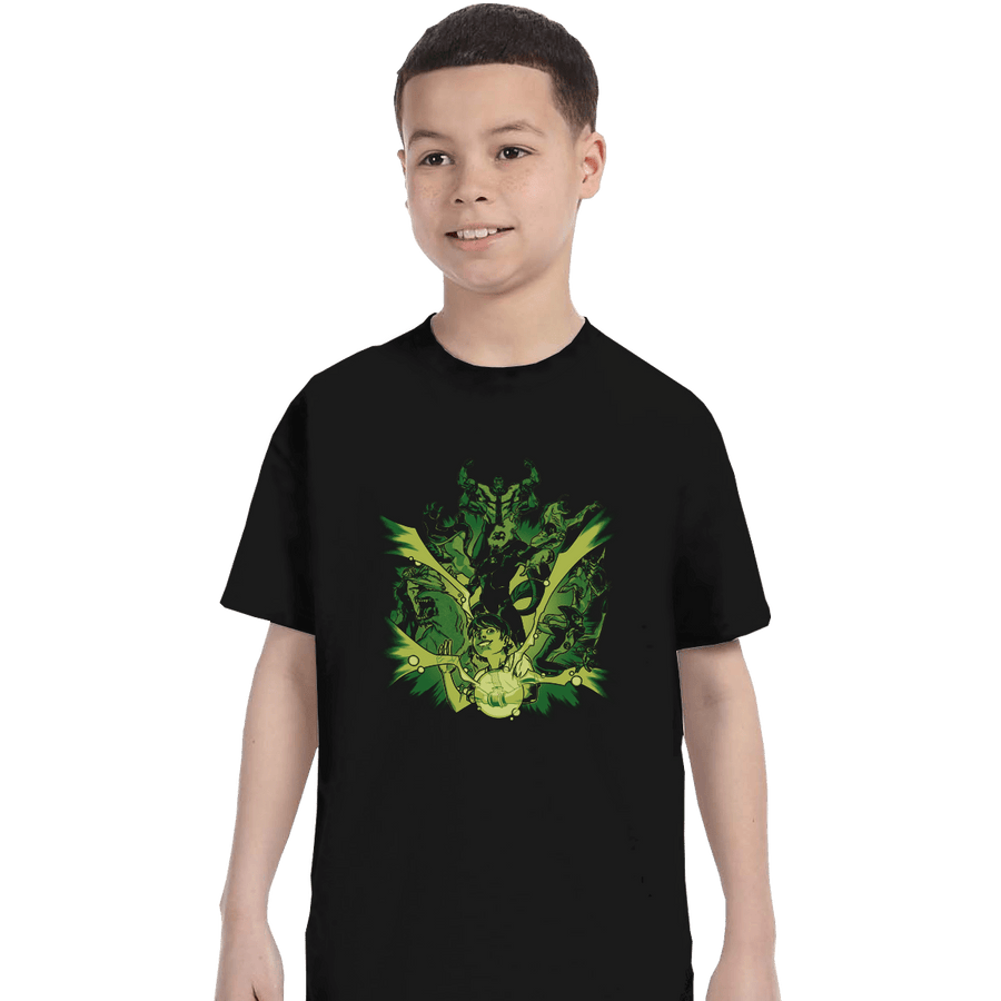 Shirts T-Shirts, Youth / XL / Black Alien Hero
