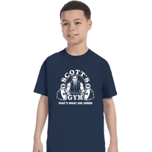 Load image into Gallery viewer, Shirts T-Shirts, Youth / XS / Navy Scott&#39;s Gym
