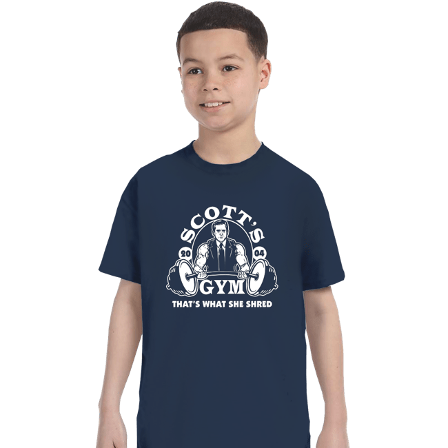Shirts T-Shirts, Youth / XS / Navy Scott's Gym