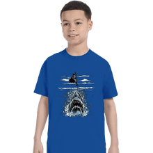 Load image into Gallery viewer, Daily_Deal_Shirts T-Shirts, Youth / XS / Royal Blue Shark Repellent
