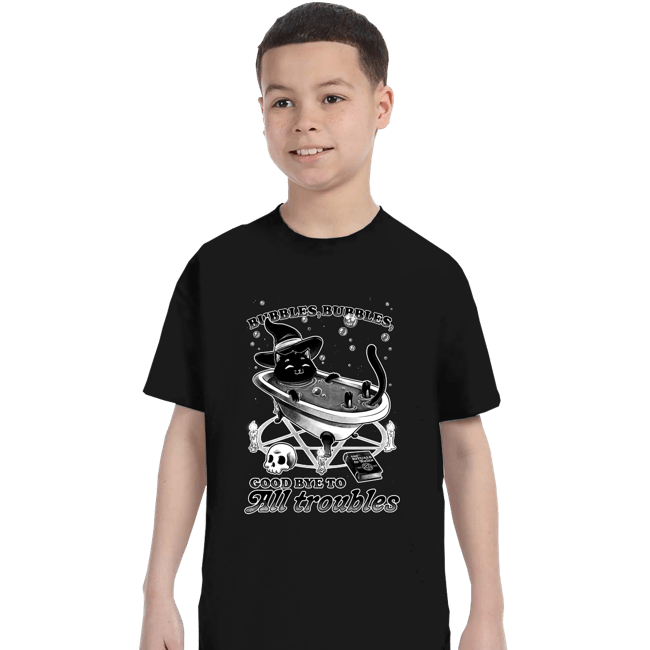 Daily_Deal_Shirts T-Shirts, Youth / XS / Black Goodbye Troubles