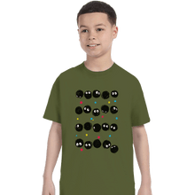 Load image into Gallery viewer, Shirts T-Shirts, Youth / XS / Military Green The Black Sprites
