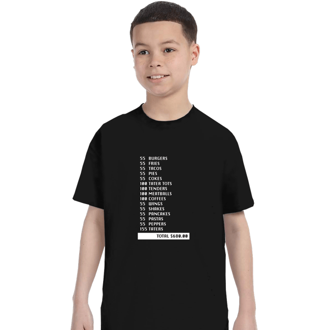 Secret_Shirts T-Shirts, Youth / XS / Black 55 Burgers...