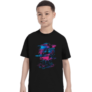 Shirts T-Shirts, Youth / XS / Black Glitch Cyborg