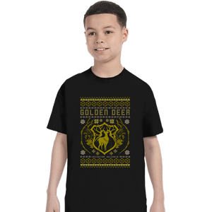 Shirts T-Shirts, Youth / XS / Black Golden Deer Sweater