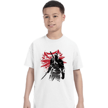Load image into Gallery viewer, Shirts T-Shirts, Youth / XS / White The Witcher Sumi-e
