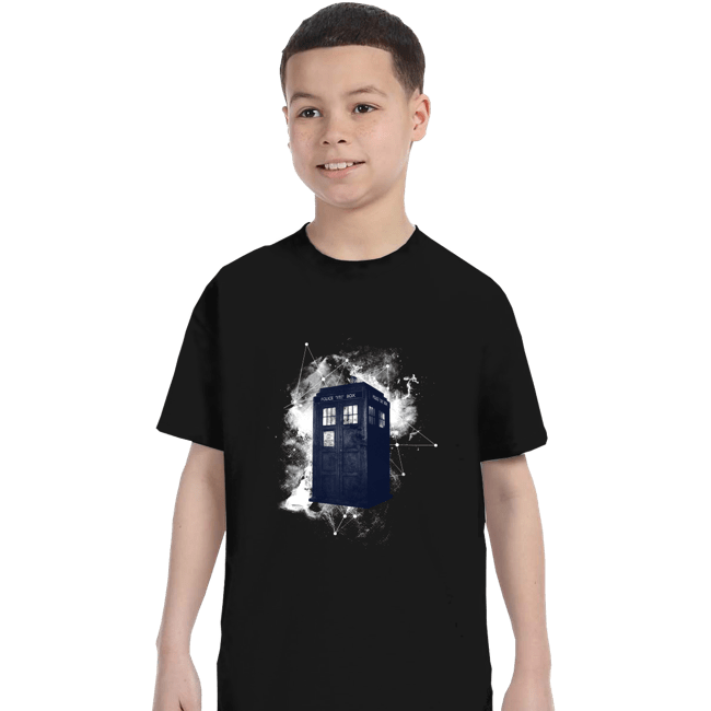 Secret_Shirts T-Shirts, Youth / XS / Black Star Tardis