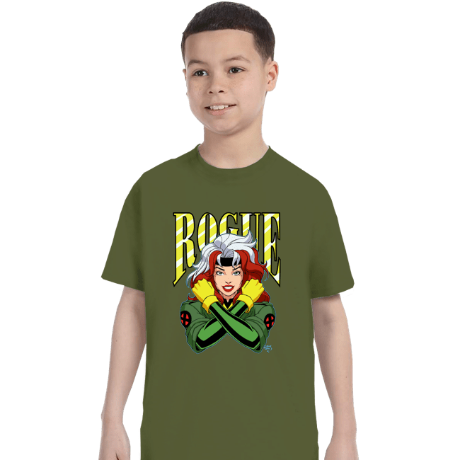 Daily_Deal_Shirts T-Shirts, Youth / XS / Military Green Rogue 97