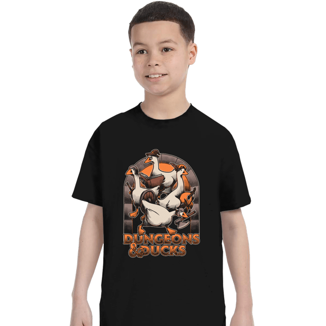 Daily_Deal_Shirts T-Shirts, Youth / XS / Black Dungeons & Ducks