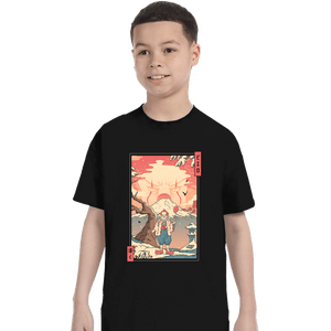 Secret_Shirts T-Shirts, Youth / XS / Black Floating Nightmare Ukiyo-e